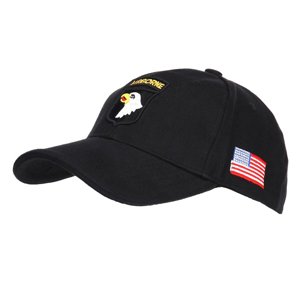 101 Airborne Cap Zwart-1205-a